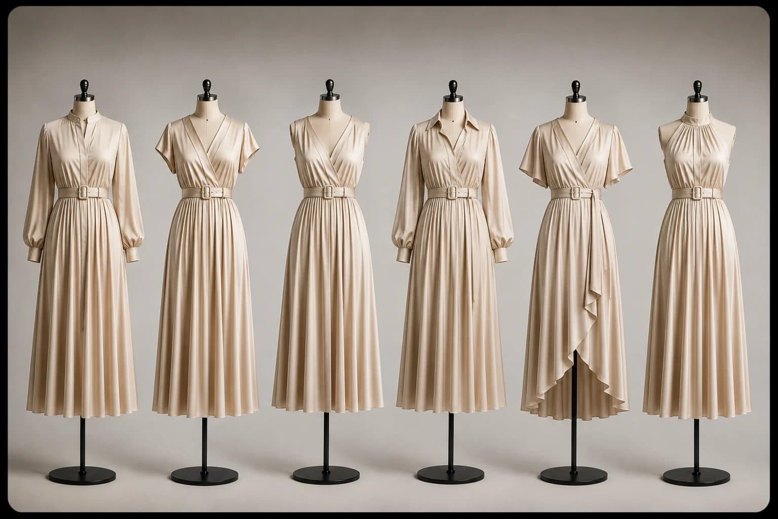 Variation — Six versions of one dress